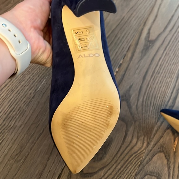 Aldo Blue Suede Pumps Sz 6 - Picture 5 of 5